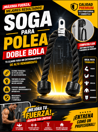 SOGA PARA POLEA DOBLE BOLA